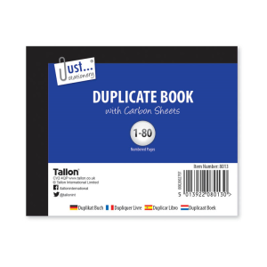 DUPLICATE BOOK - HALF SIZE 80 SHEETS