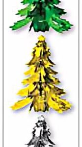 CHRISTMAS TREE FOIL DECORATION