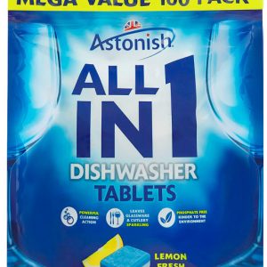 ASTONISH ALL IN ONE DISHWASHER TABLETS PACK OF 100