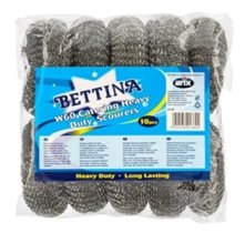 10 BETTINA GALVANISED STEEL SCOURES 60G