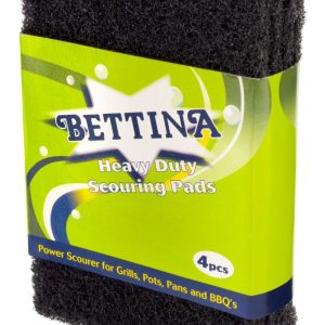 4 BETTINA HEAVY DUTY SCOURING PADS
