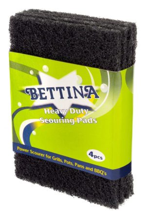 4 BETTINA HEAVY DUTY SCOURING PADS