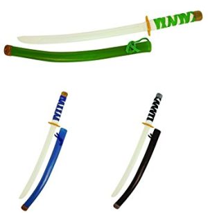 ASSORTED COLOUR NINJA SWORD 55CM