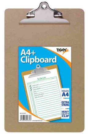 A4 MASONITE CLIPBOARD