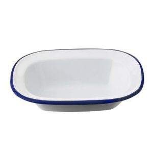 FALCON ENAMEL OBLONG PIE DISH 28CM