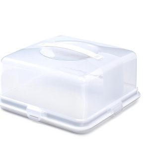WHITEFURZE SQUARE CAKE BOX WHITE