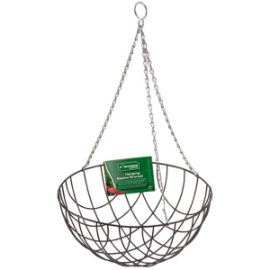 14 INCH HANGING BASKET PLANT DECOR GREEN WIRE
