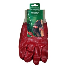 RED RUBBER GLOVES