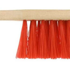 ELLIOTT FSC WOODEN HAND BRUSH WITH STIFF RED PVC FIBRES 11 INCH