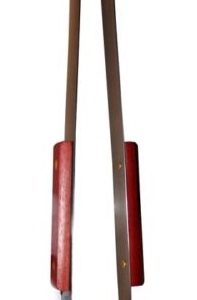 STEEL AND WOODEN BBQ GRIPPER TONG
