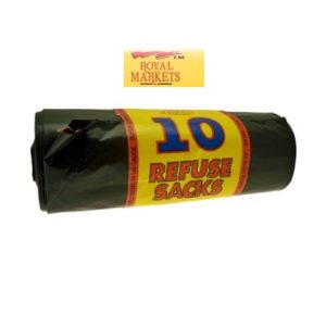 ROYAL MARKET 10 BLACK BIN BAGS
