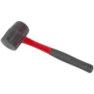 AMTECH 16OZ BLACK RUBBER MALLET FIBRE GLASS SHAFT