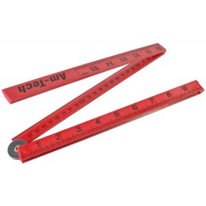 AMTECH FOLDING PLASTIC RULE 1M