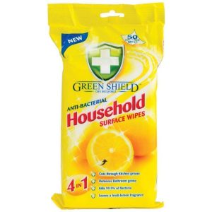 GREENSHIELD ANTI BACTERIAL HOUSEHOLD WIPES Pack Of 70