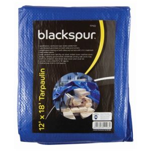 BLACKSPUR 12 FOOT (3.6M) X 18 FOOT (5.4M) TARPAULIN - BLUE