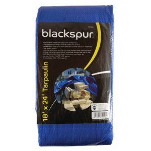 BLACKSPUR 18 FOOT (5.4M) X 24 FOOT (7.2M) TARPAULIN - BLUE