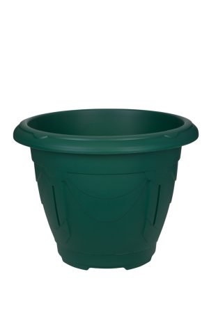WHITEFURZE VENETIAN ROUND FOREST GREEN PLANTER 43CM