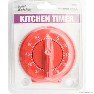 PRIMA KITCHEN TIMER 60 MINUTE ASSORTED COLOURS