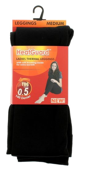 HEATGUARD LADIES THERMAL LEGGINGS 140 DENIER 0.5 TOG RATING