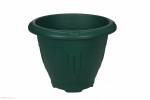 WHITEFURZE ROUND VENETIAN PLANTER 58CM FOREST GREEN