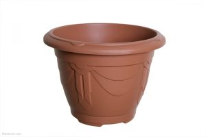 WHITEFURZE ROUND VENETIAN PLANTER 58CM TERRACOTTA
