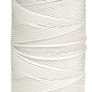 NO 6 WHITE 16 PLAIT NYLON CORD 200M SPOOL