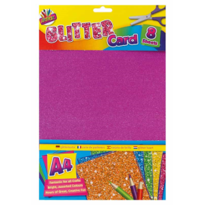 ARTBOX A4 GLITTER CARD SHEETS Pack Of 8