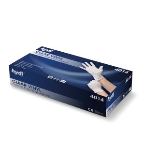 HYDI CLEAR VINYL POWDER FREE GLOVES Pack Of 100 - MEDIUM