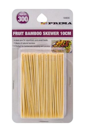 PRIMA FRUIT BAMBOO SKEWERS 10CM Pack Of 300