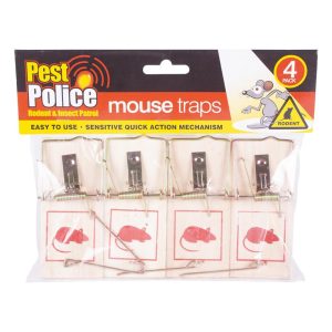 PEST POLICE MOUSE TRAPS Pack Of 4