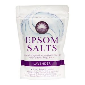 ELYSIUM SPA NATURAL LAVENDER EPSOM SALTS 450GM