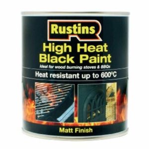 RUSTIN HIGH HEAT BLACK PAINT 250ML