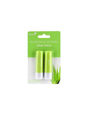 PRETTY MOISTURISING LIP BALM ALOE VERA 2 X 4.3G