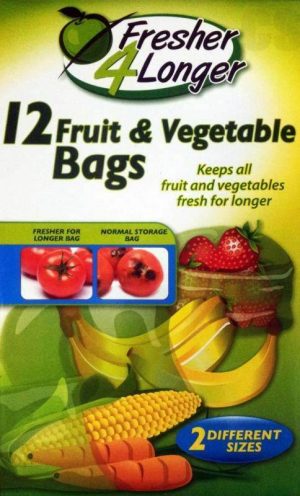 SEALAPACK FRESH FOR LONGER FRUIT & VEG BAGS Pack Of 12