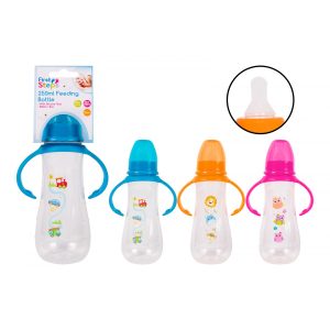 FIRST STEPS GRIPPER FEEDING BOTTLE 250ML 3 ASSORTED COLOUR