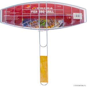 PRIMA FISH BBQ GRILL BASKET 37 X 12.5 X 35CM