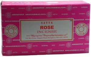 Pack Of 12 SATYA ROSE INCENSE STICKS 15G