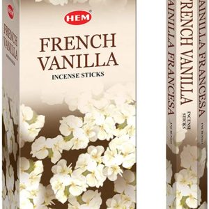 Pack Of 6 HEM FRENCH VANILLA INCENSE STICKS Pack Of 20
