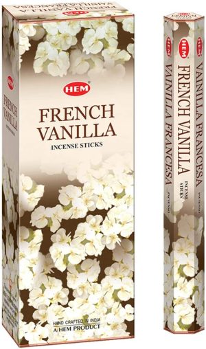 Pack Of 6 HEM FRENCH VANILLA INCENSE STICKS Pack Of 20