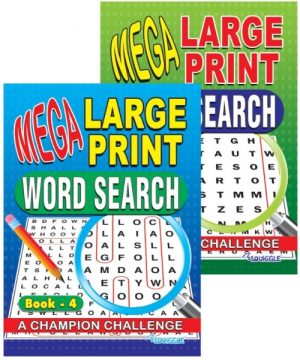 MEGA LARGE PRINT WORD SEARCH BOOK 3 & 4
