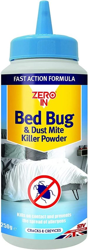 ZERO IN BED BUG AND DUST MITE KILLER POWDER 250G