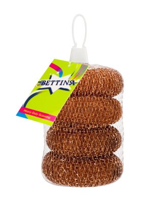 BETTINA COPPER STEEL SCOURERS Pack Of 3