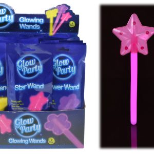 GLOW BUTTERFLY FLOWER & PRINCESS WANDS - FOIL BA