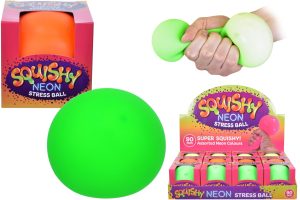 90MM SQUISHY NEON STRESS BALL