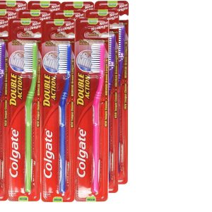 COLGATE DOUBLE ACTION TOOTHBRUSH MEDIUM Pack Of 12