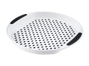 HOME PLUS ROUND NON SLIP SERVING TRAY 40CM