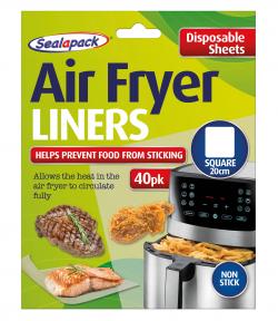 SEALAPACK DISPOSABLE AIR FRYER SQUARE LINER 20CM