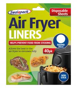 SEALAPACK DISPOSABLE AIR FRYER ROUND LINER 20CM