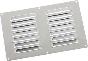 MAP CHROME STINLESS STEEL LOUVRE VENT 9 INCH X 6 INCH