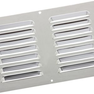 MAP CHROME STINLESS STEEL LOUVRE VENT 9 INCH X 6 INCH